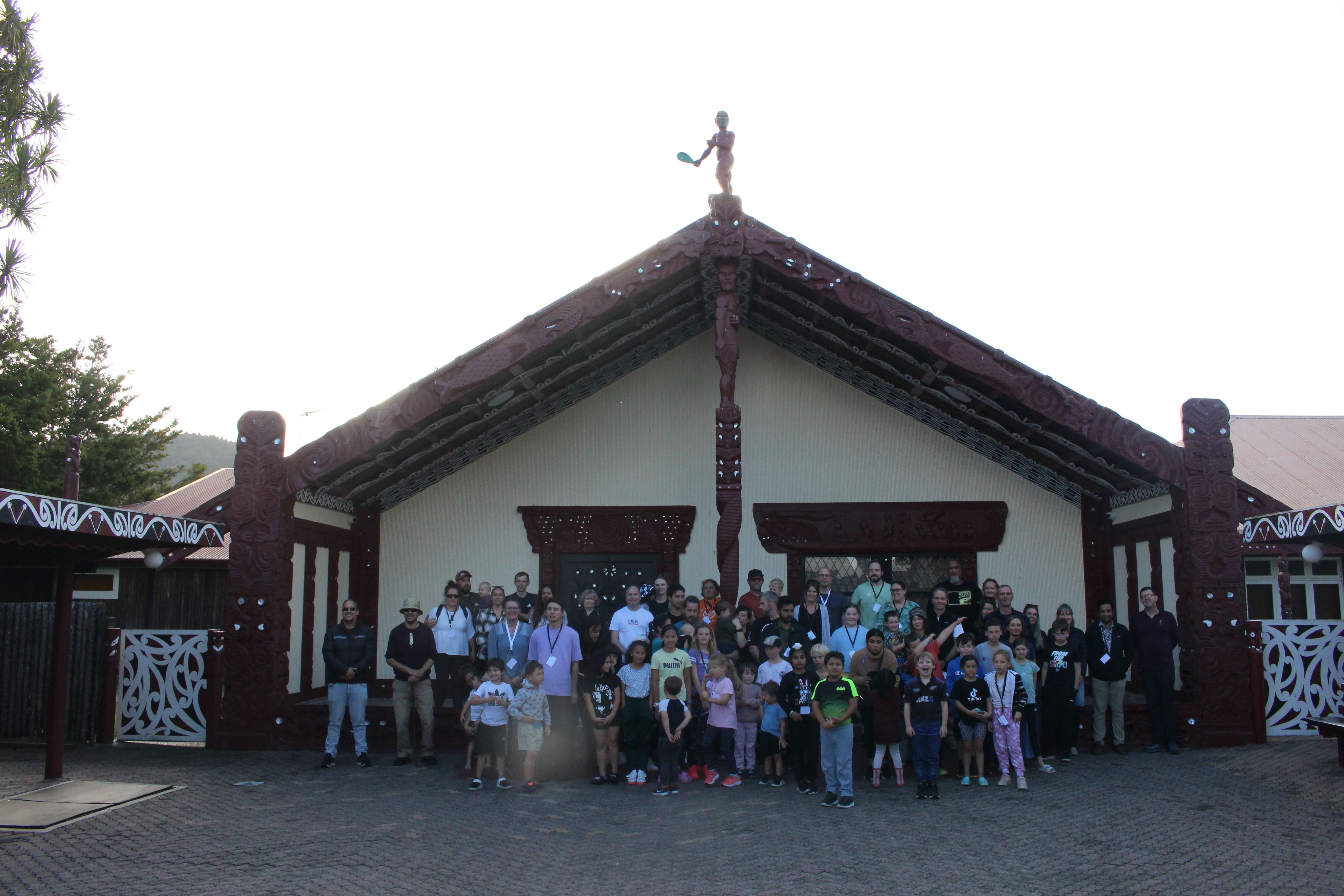 HFNZ members were welcomed onto Tūrangawaewae marae