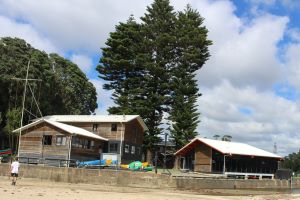 The MERC facilities viewed from the beach